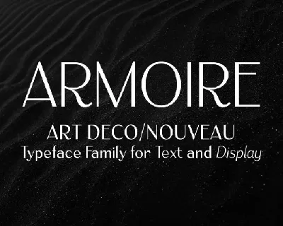 Armoire: Art Deco Family font