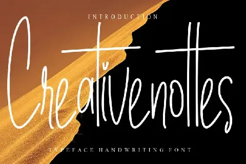 Creativenottes Handwritten font