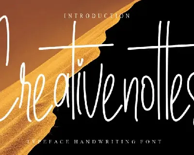 Creativenottes Handwritten font