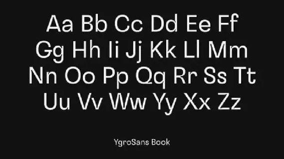 Ygro Sans Serif Family font