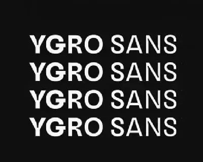 Ygro Sans Serif Family font