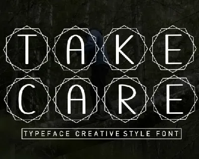 Take Care Display font