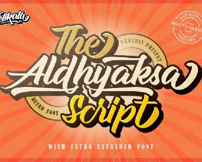 Aldhyaksa Script font