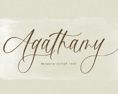 Agathamy font