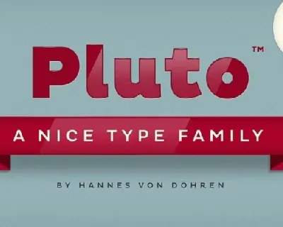 Pluto Family font