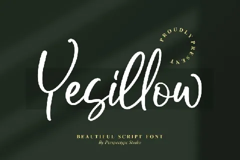 Yesillow font