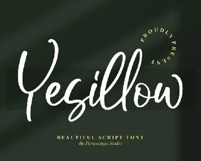 Yesillow font