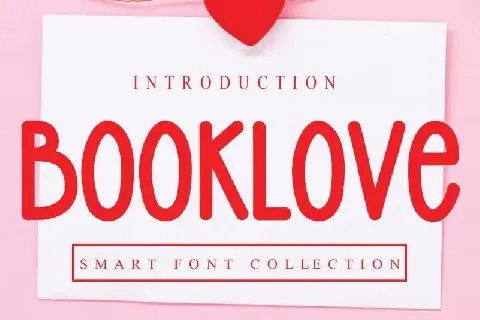 Booklove Display font