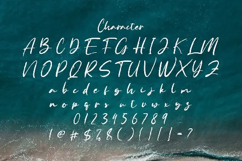 Anyer Beach font