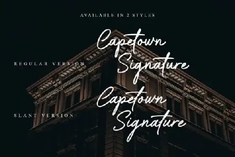 Capetown Signature font