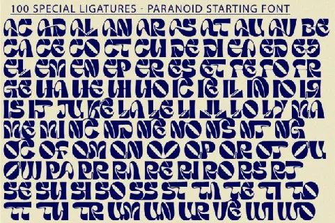 Paranoid Starting font
