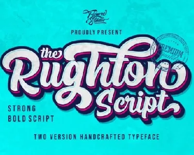 The Rughton Bold Script font