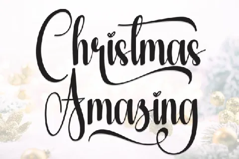 Christmas Amazing Script font