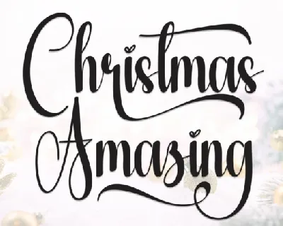 Christmas Amazing Script font