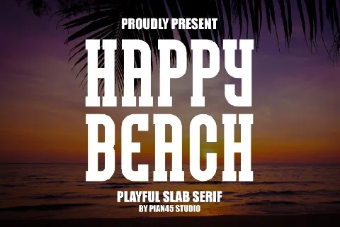 Happy Beach font