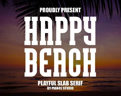 Happy Beach font