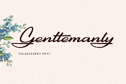 Gentlemanly Script Free font