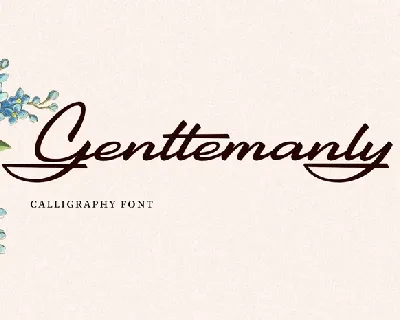 Gentlemanly Script Free font