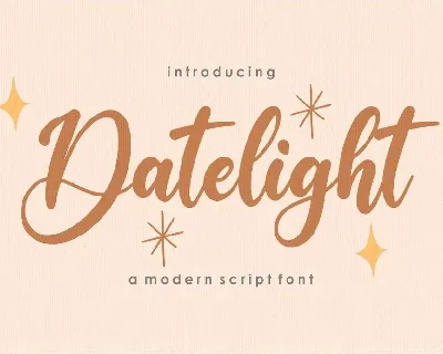 Datelight font