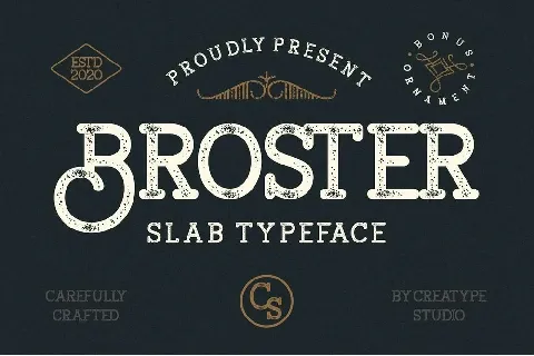 Broster font