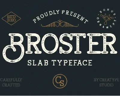 Broster font