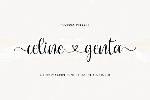 Celine Genta font