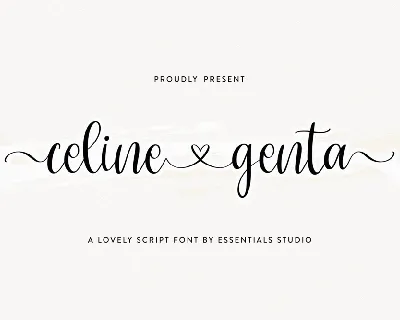 Celine Genta font