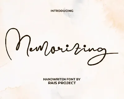 Memorizing font