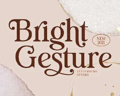 Bright Gesture font