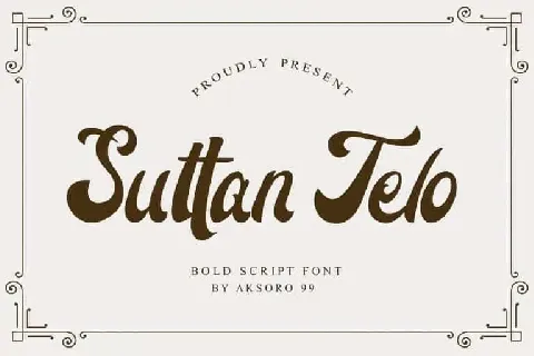 Suttan Telo Script font