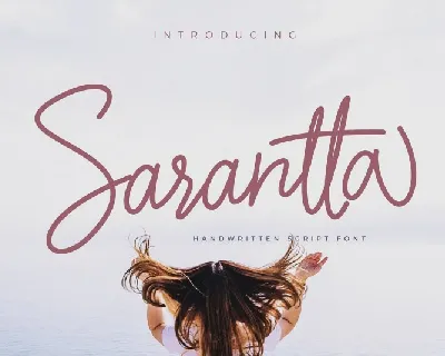 Sarantta Handwritten Script font