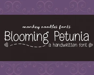 MRF Blooming Petunia font