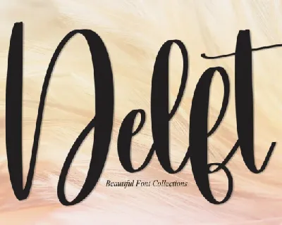 Delft Script font