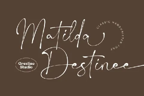 Matilda Destinee font