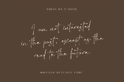 Matilda Destinee font