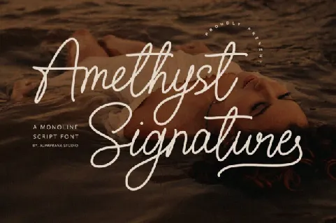 Amethyst Signature font