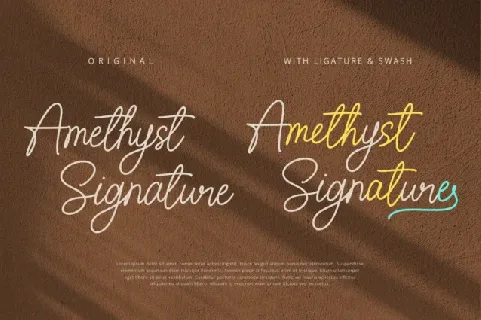 Amethyst Signature font