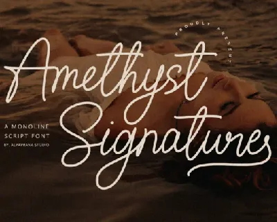 Amethyst Signature font