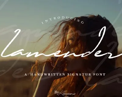 Lamender Handwritten font