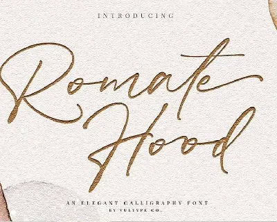 Romate Hood Script font