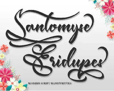 Santomyse Eridupes font