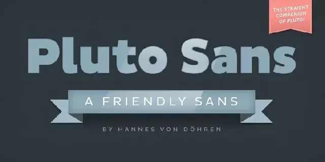 Pluto Sans Family font