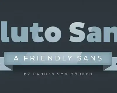 Pluto Sans Family font