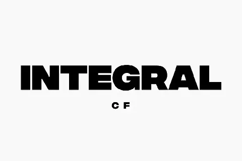 Integral CF Family font