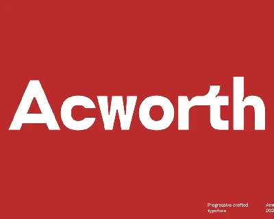 Acworth font