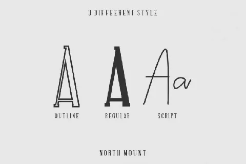 North Mount Trio font