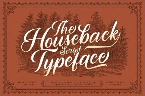 Houseback font