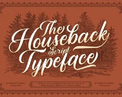 Houseback font