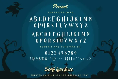 Wizardry Night font