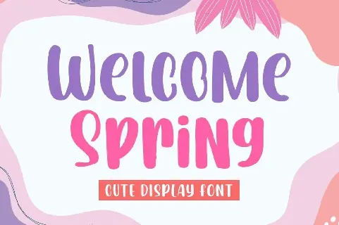 Welcome Spring font